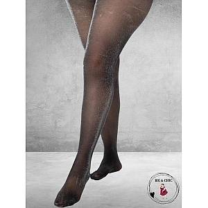 Pamela Mann Panty  Allover Glitter Zwart/Zilver